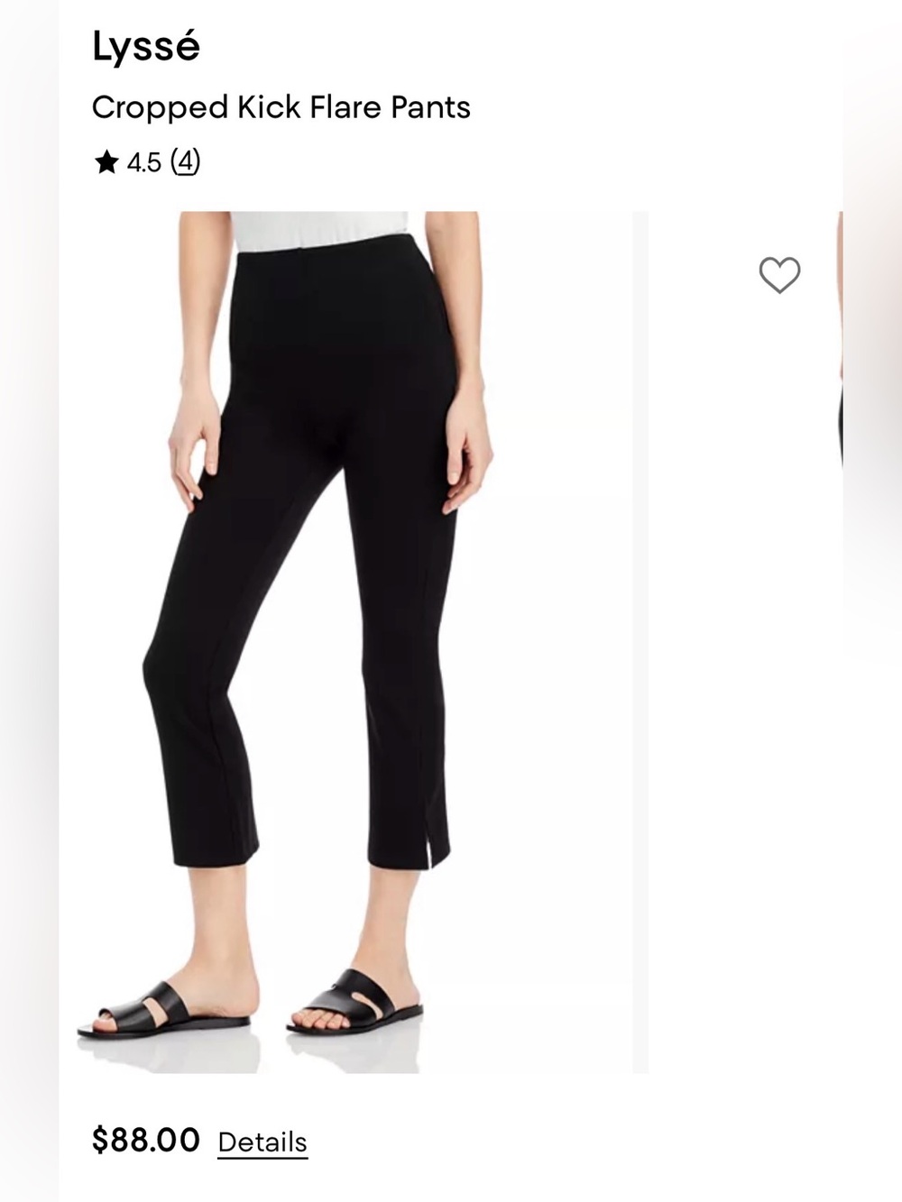 Lysse Cropped Kick Flare Pant
